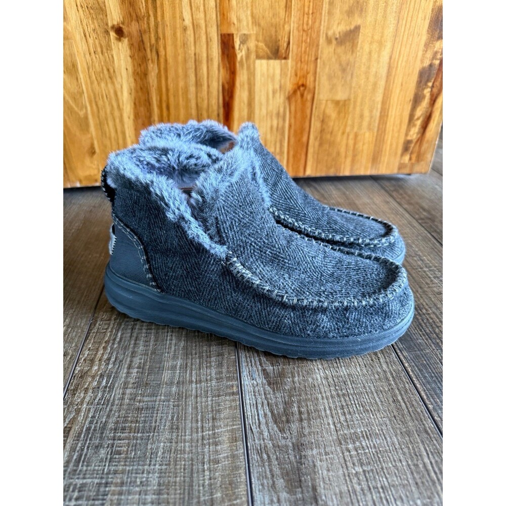 Women’s Hey Dude Denny Slip On Booties Sz. 9 Dark Grey